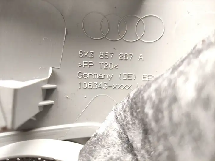 Audi A1 (2010 - 2014) 8X3867287A Обшивка стойки C — фото 2
