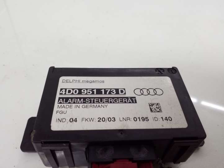 Audi A6 (2001 - 2004)  4D0951173D Блок управления сигнализации