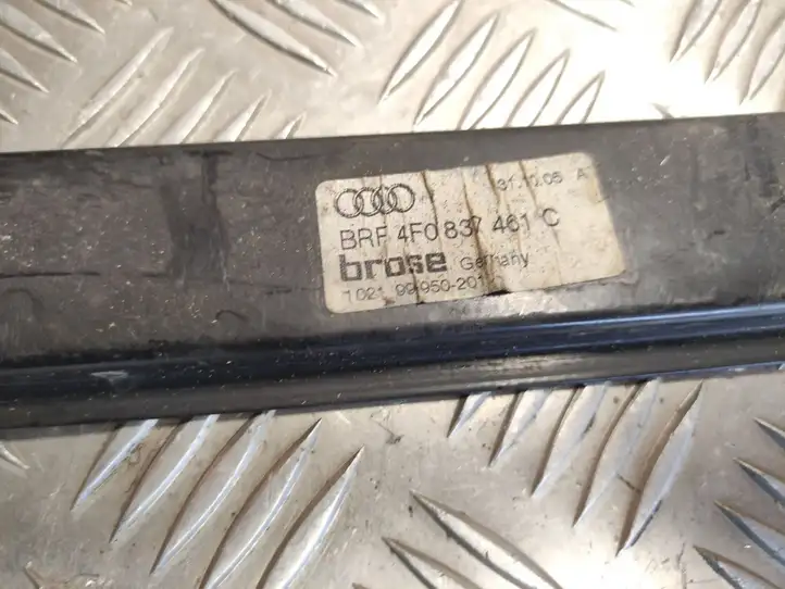 Audi A6 S6 C6 4F (2004 - 2008) 4F0837461C Стеклоподъемник передней двери (без мотора) — фото 2