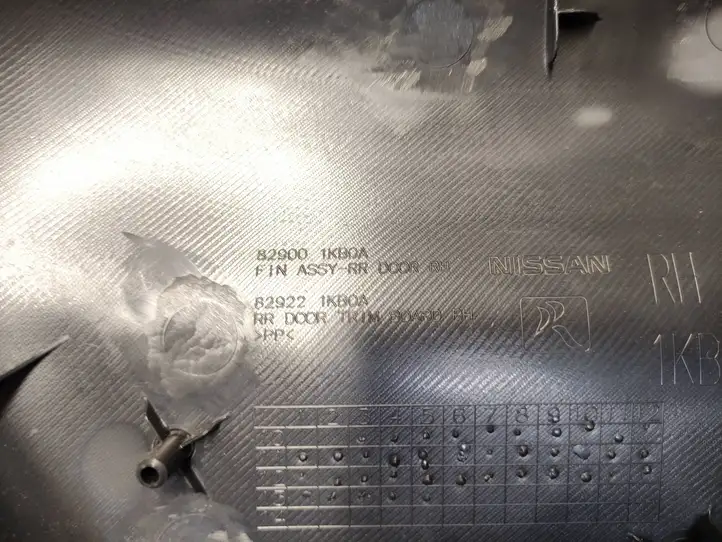 Nissan Juke I F15 (2010 - 2018) 829101KB0A Обшивка задней двери — фото 5