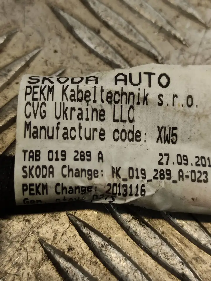 Skoda Octavia Mk3 (5E) (2013 - 2019) 5E2971121M Проводка передней двери — фото 5