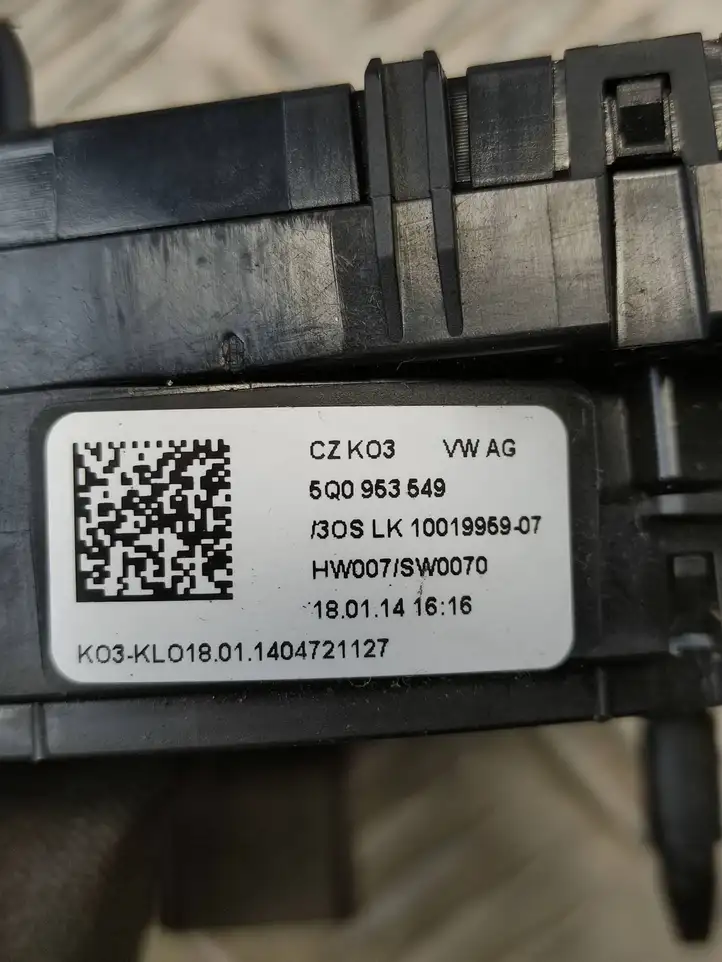 Skoda Octavia Mk3 (5E) (2013 - 2019) 5Q0953549 Контактное кольцо SRS — фото 7