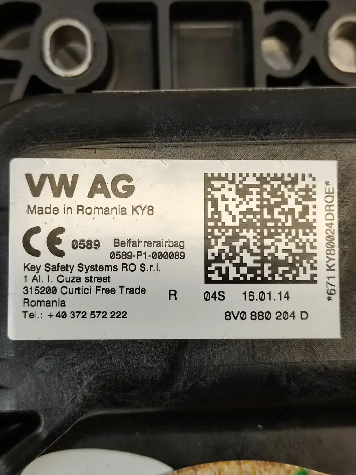 Skoda Octavia Mk3 (5E) (2013 - 2019) 8V0880204D Подушка безопасности пассажира — фото 5