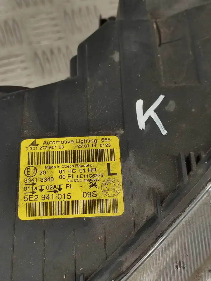 Skoda Octavia Mk3 (5E) (2013 - 2019) 5E2941015 Передняя фара — фото 5