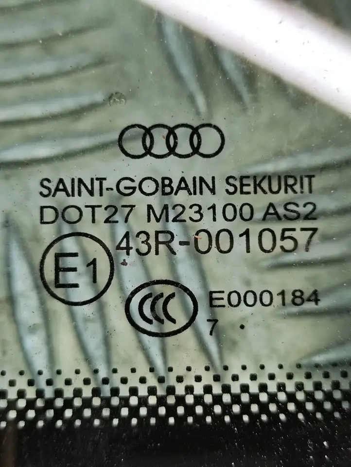 Audi A3/S3 8V (2016 - 2020) Заднее боковое стекло — фото 4