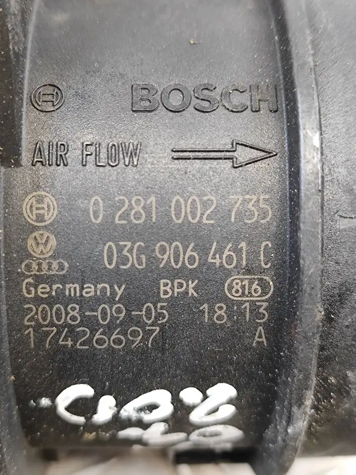 Audi A4 S4 B8 8K (2007 - 2011) 03G906461C Датчик массового расхода воздуха — фото 3
