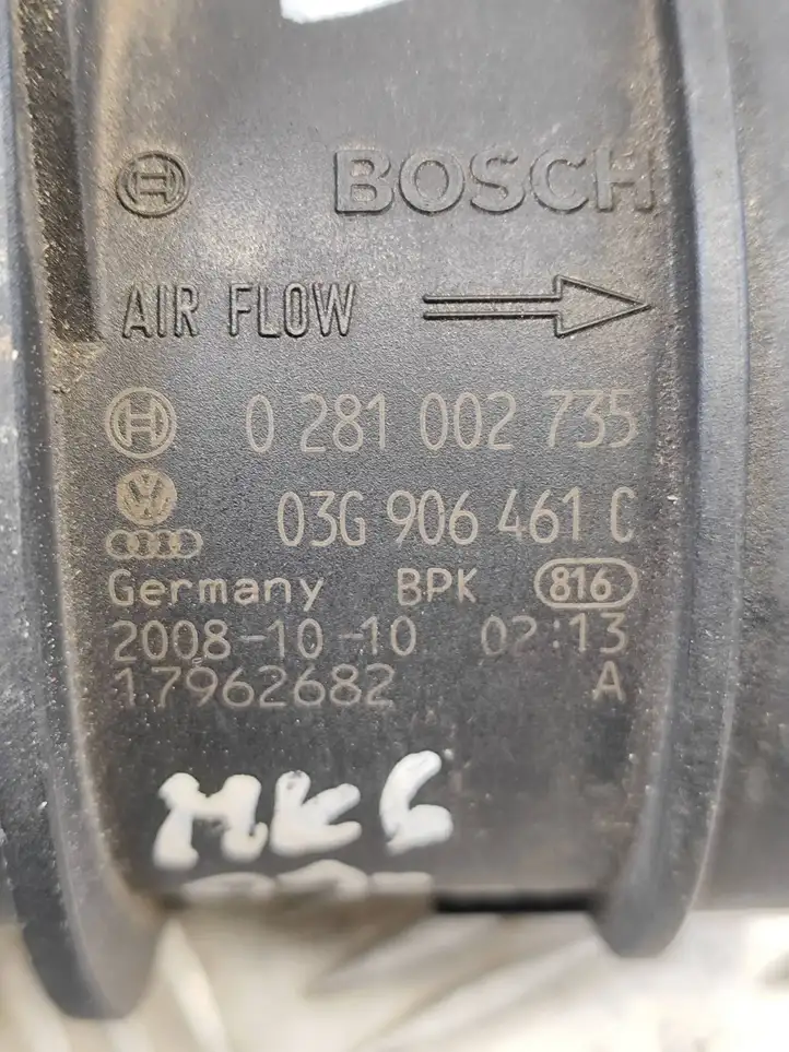 Volkswagen Golf VI (2009 - 2013) 03G906461C Датчик массового расхода воздуха — фото 4