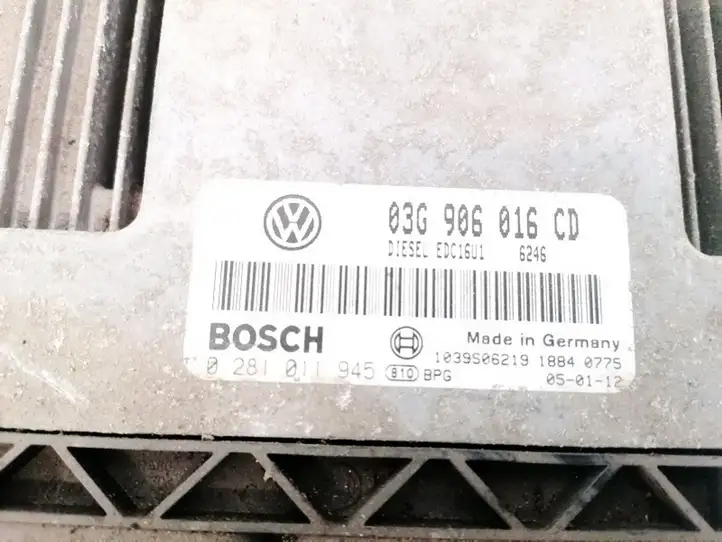 Volkswagen Touran I (2003 - 2010) 03G906016CD Блок управления двигателем (ЭБУ) — фото 3