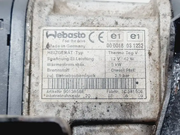 Volkswagen PASSAT B6 (2005 - 2010) 3C0815065J Webasto / автономный подогрев — фото 5