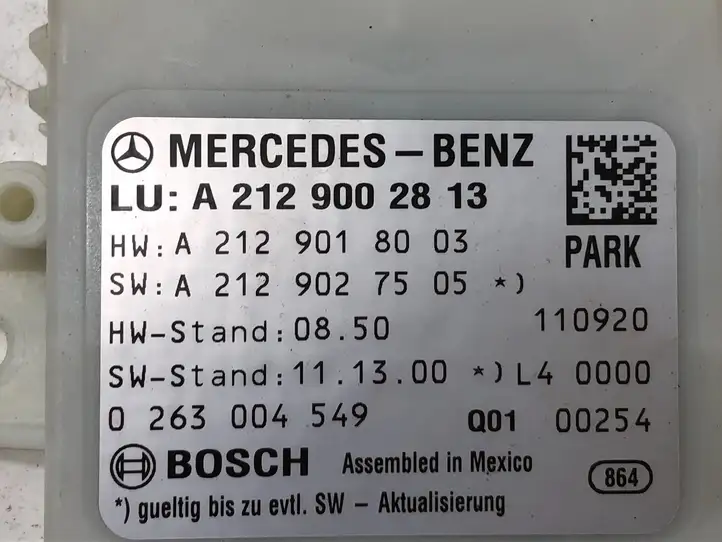 Mercedes-Benz E W212 (2009 - 2016) A2129002813 Блок управления парктрониками — фото 2