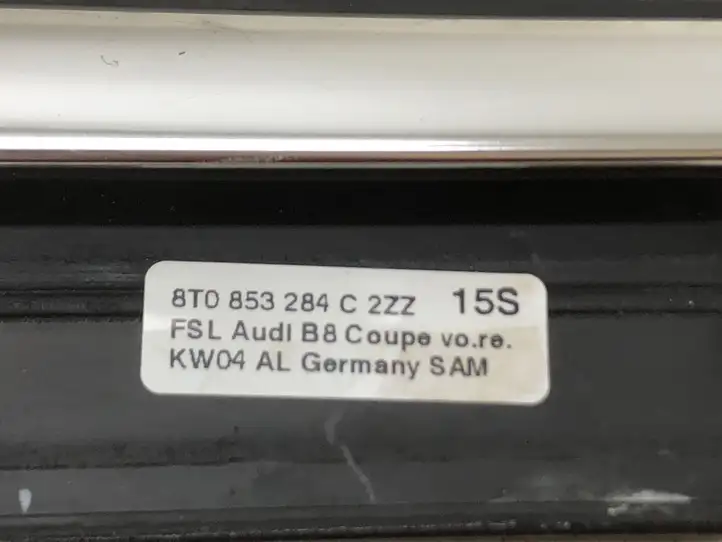 Audi A5 8T 8F (2007 - 2011) 8T0853284C Накладка стекла передней двери — фото 2