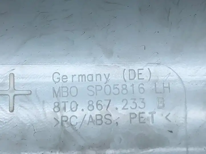 Audi A5 8T 8F (2007 - 2011) 8T0867233B Обшивка стойки A — фото 4