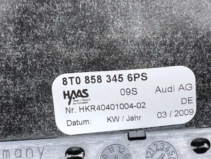 Audi A5 8T 8F (2007 - 2011) 8T0858345 Обшивка рулевой колонки — фото 2