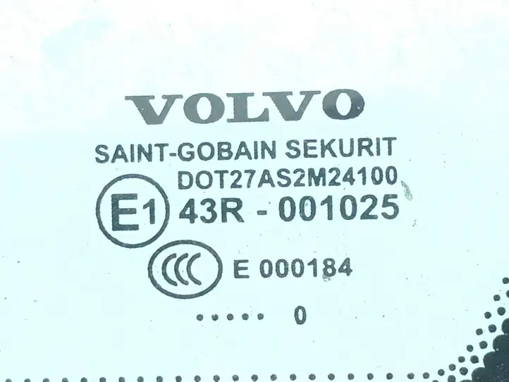 Volvo S40 (2007 - 2012) DOT27AS2M24100 Заднее боковое стекло — фото 2