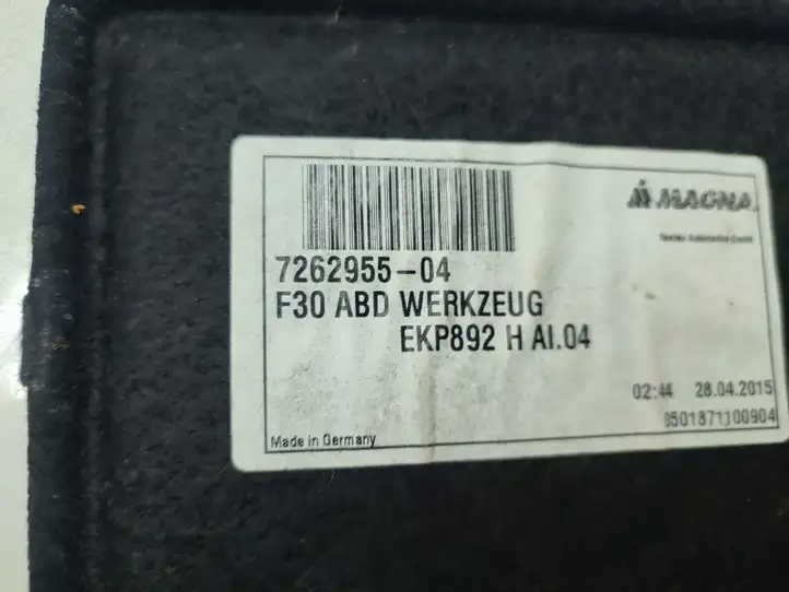 BMW 3 F30 F35 F31 (2012 - 2018) 7262955 Прочая отделка багажника — фото 4
