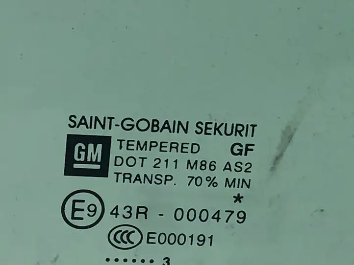 Opel Meriva B (2010 - 2014) DOT211M86AS2 Стекло задней двери — фото 3
