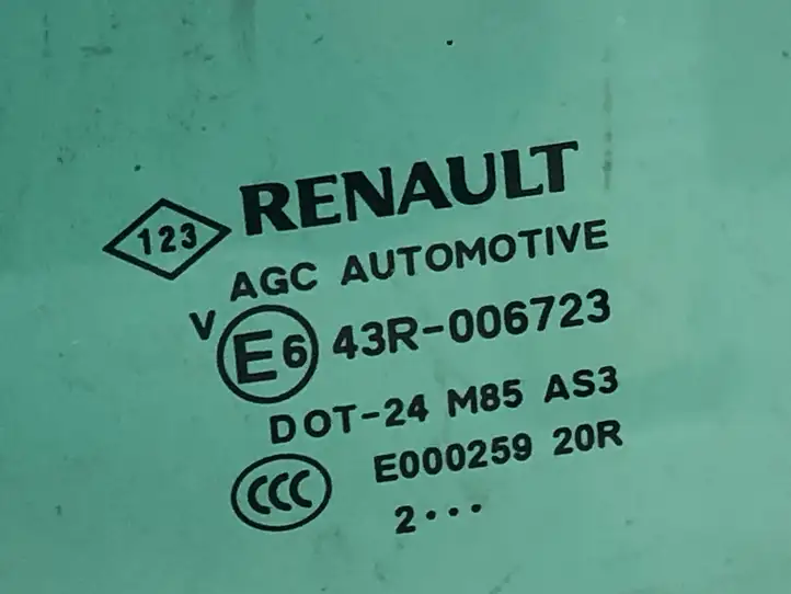 Renault Scenic III - Grand scenic III (2009 - 2016) 43R006723 Стекло задней двери — фото 3