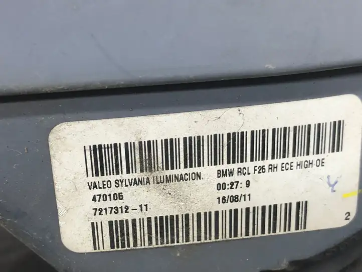 BMW X3 F25 (2010 - 2017) 7217312 Задний фонарь в кузове — фото 3
