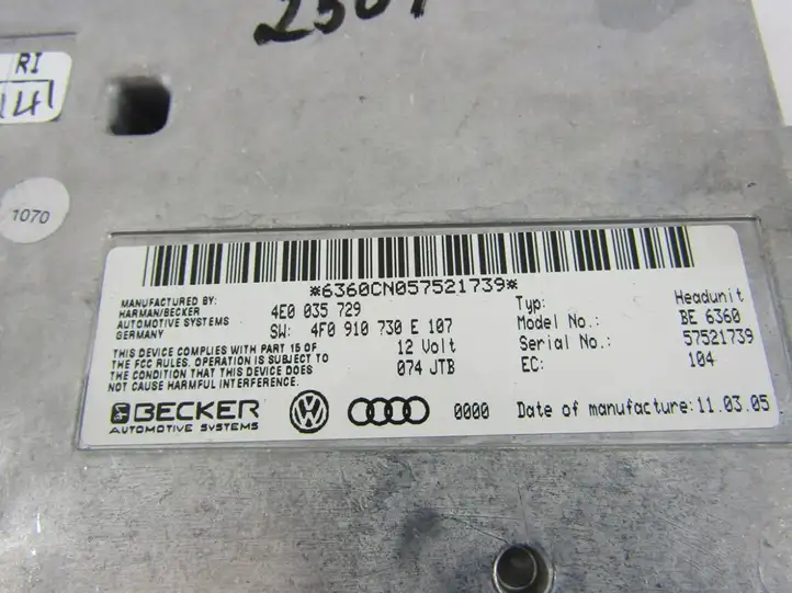 Audi A6 S6 C6 4F (2008 - 2011) Блок MMI — фото 2