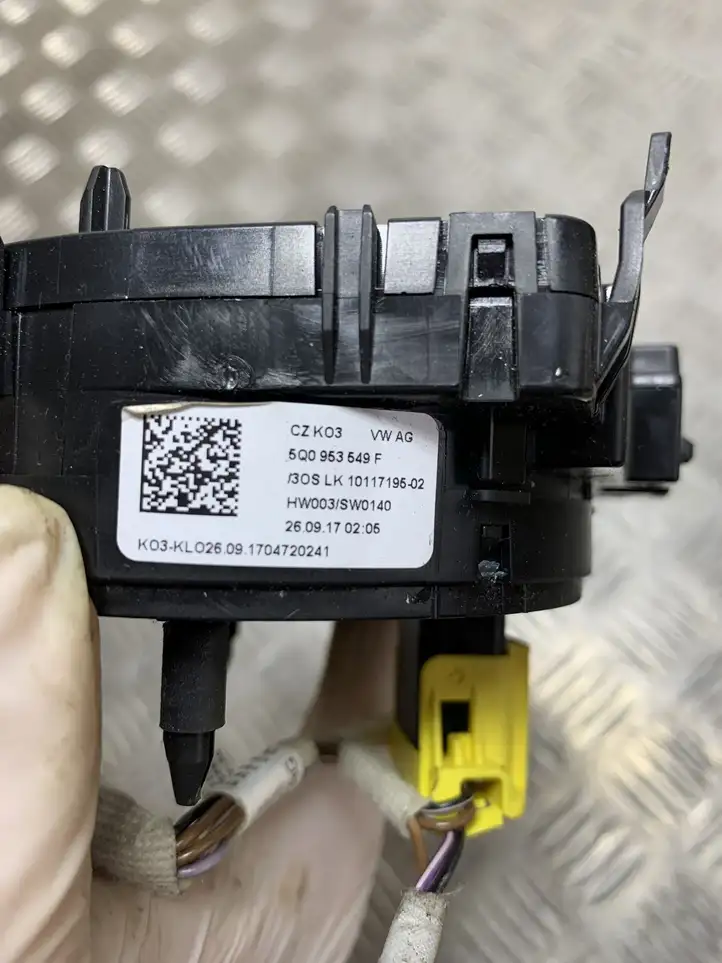 Seat Ateca (2016 - ) 5Q0953549F Контактное кольцо SRS — фото 2