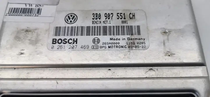 Volkswagen PASSAT B5.5 (2001 - 2005) 0261207469 Блок управления двигателем (ЭБУ) — фото 4