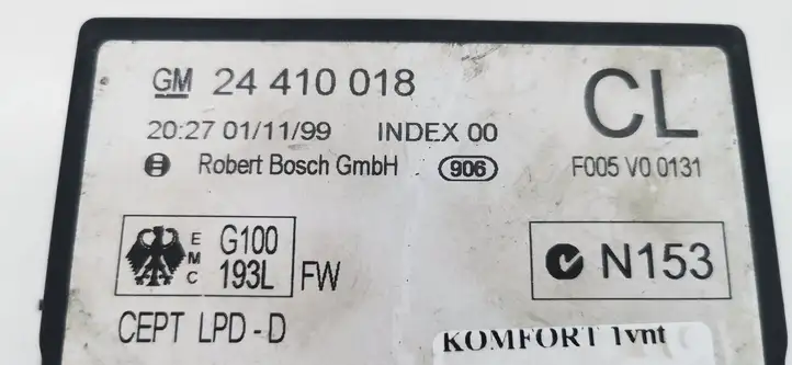 Opel Zafira B (2003 - 2006) 24410018 Модуль комфорта — фото 4