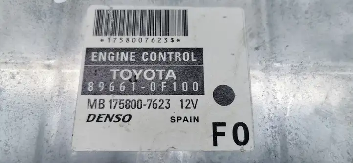 Toyota Corolla Verso AR10 (2004 - 2009) 89661OF100 Блок управления двигателем (ЭБУ) — фото 4