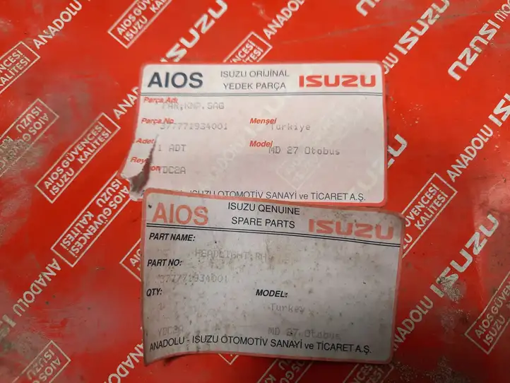Isuzu D-Max (2002 - 2008) 377771934001 Передняя фара — фото 5