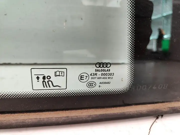 Audi A5 8T 8F (2007 - 2011) 43R000303 Заднее боковое стекло — фото 3