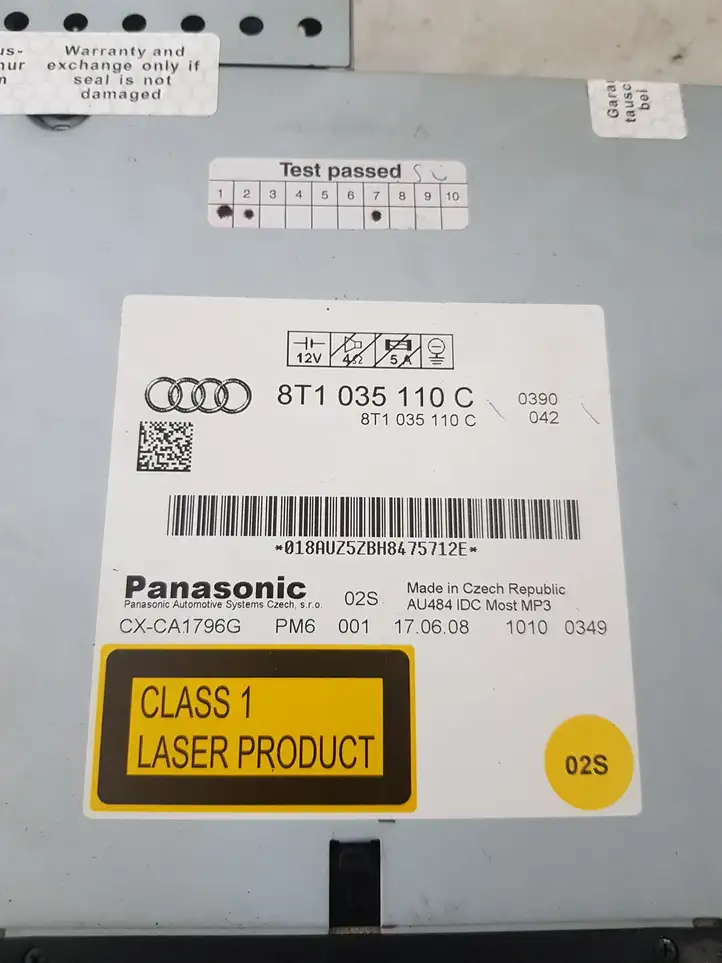 Audi A5 8T 8F (2007 - 2011) 8T1035110C CD/DVD чейнджер — фото 3