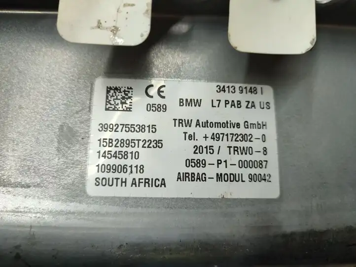 BMW 3 F30 F35 F31 (2012 - 2018) 34139148 Подушка безопасности пассажира — фото 6