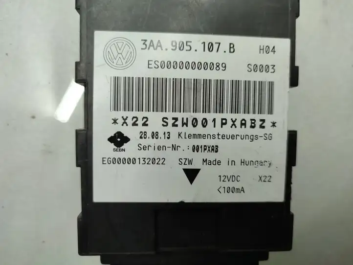 Volkswagen PASSAT B7 (2011 - 2014) 3AA905107B Блок бесключевого доступа — фото 3