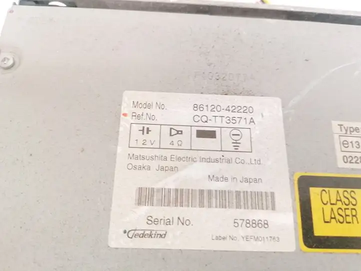 Toyota RAV 4 (XA30) (2006 - 2016) 8612042220 Магнитола / мультимедийная система — фото 2