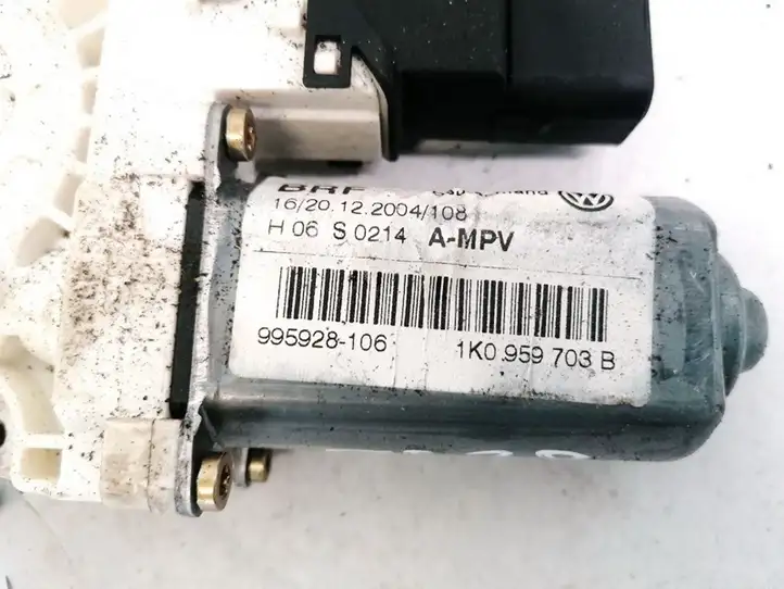 Volkswagen Touran I (2003 - 2010) 1K0959703B Стеклоподъемник задней двери — фото 3