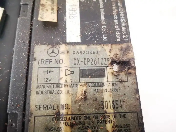 Mercedes-Benz ML W163 (1997 - 2005) cxcp2610zf CD/DVD чейнджер — фото 3