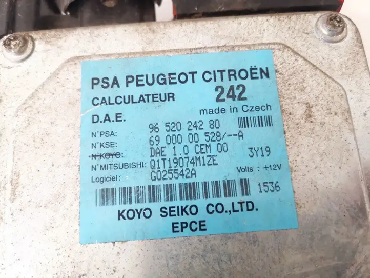 Citroen C2 (2003 - 2008) 9652024280 Блок управления усилителем руля — фото 2