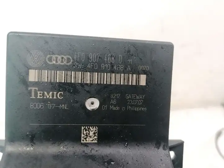 Audi A6 S6 C6 4F (2004 - 2008) 4F0907468D Прочие блоки управления — фото 3