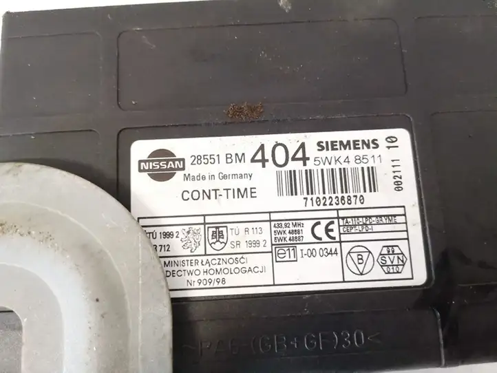 Nissan Almera N16 (2000 - 2010) 28551bm404 Модуль комфорта — фото 2