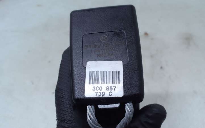 Volkswagen PASSAT B6 (2005 - 2010)  3C0857739C Задний средний замок ремня