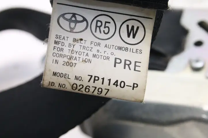 Toyota Corolla Verso E121 (2004 - 2007) 7P1140P Передний ремень безопасности — фото 4