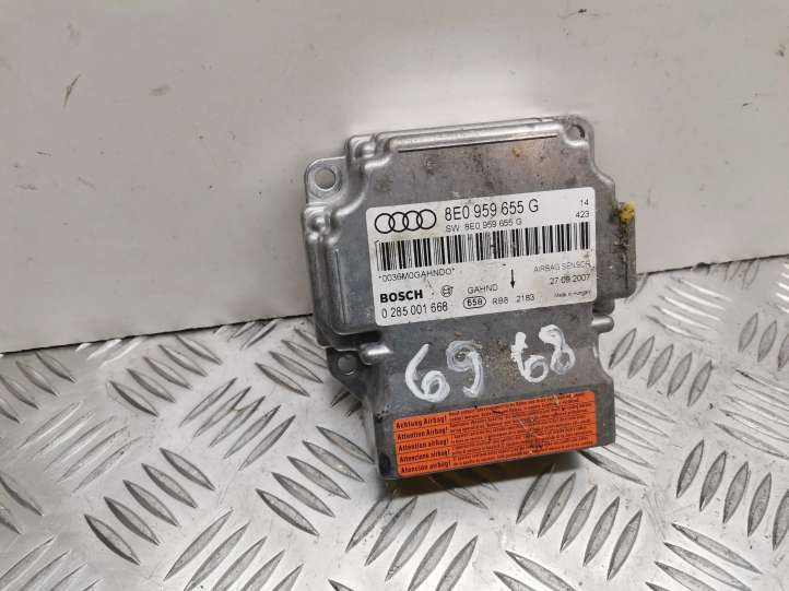 8E0959655G Audi A4 S4 B7 8E 8H Oro pagalvių valdymo blokas