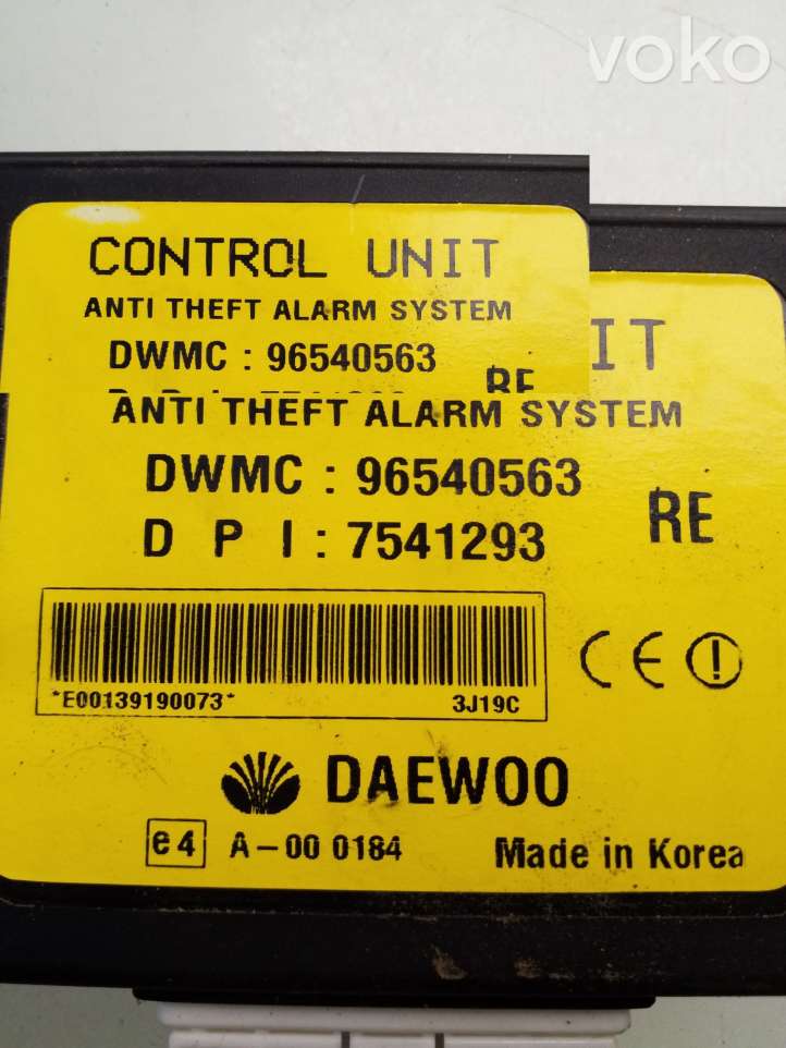 Daewoo Kalos (2002 - 2007)  96540563 Блок управления сигнализации