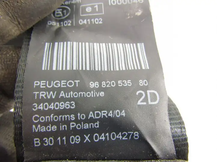 Peugeot 5008 (2009 - 2013) Задний ремень безопасности — фото 4