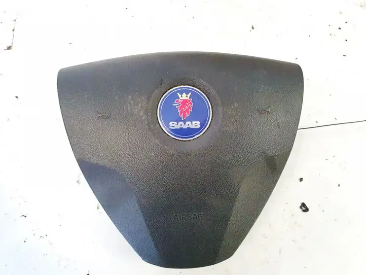 Saab 9-3 Ver2 (2003 - 2007) 12757622 Подушка безопасности руля — фото 1