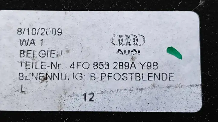 Audi A6 S6 C6 4F (2008 - 2011) 4F0853289A Прочие внешние детали — фото 2