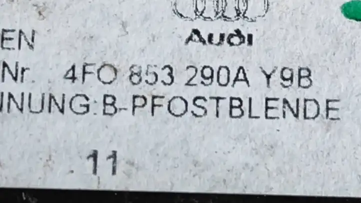Audi A6 S6 C6 4F (2008 - 2011) 4F0853290A Прочие внешние детали — фото 2