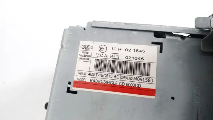 Ford Focus (2005 - 2008) 4m5t-18c815-ac Магнитола / мультимедийная система — фото 3