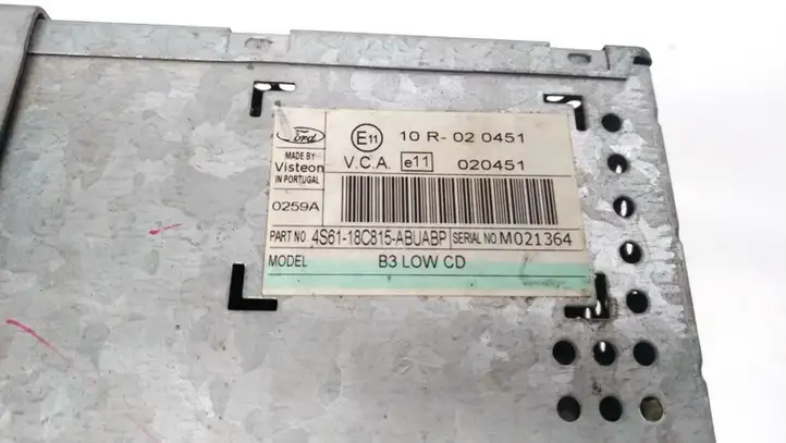Ford Fusion (2002 - 2005) 4S6118C815ABUABP Магнитола / мультимедийная система — фото 3
