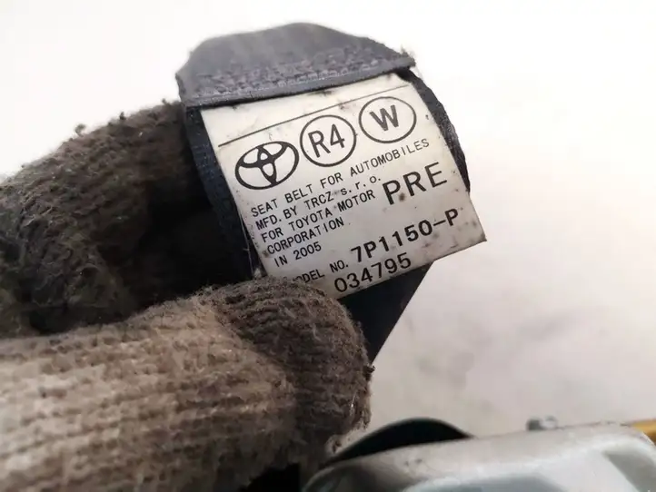 Toyota Corolla Verso AR10 (2004 - 2009) 7p1150p Передний ремень безопасности — фото 3