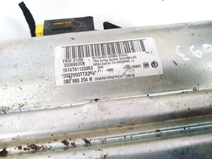 Skoda Superb B5 (3U) (2001 - 2008) 30341238b Подушка безопасности пассажира — фото 2